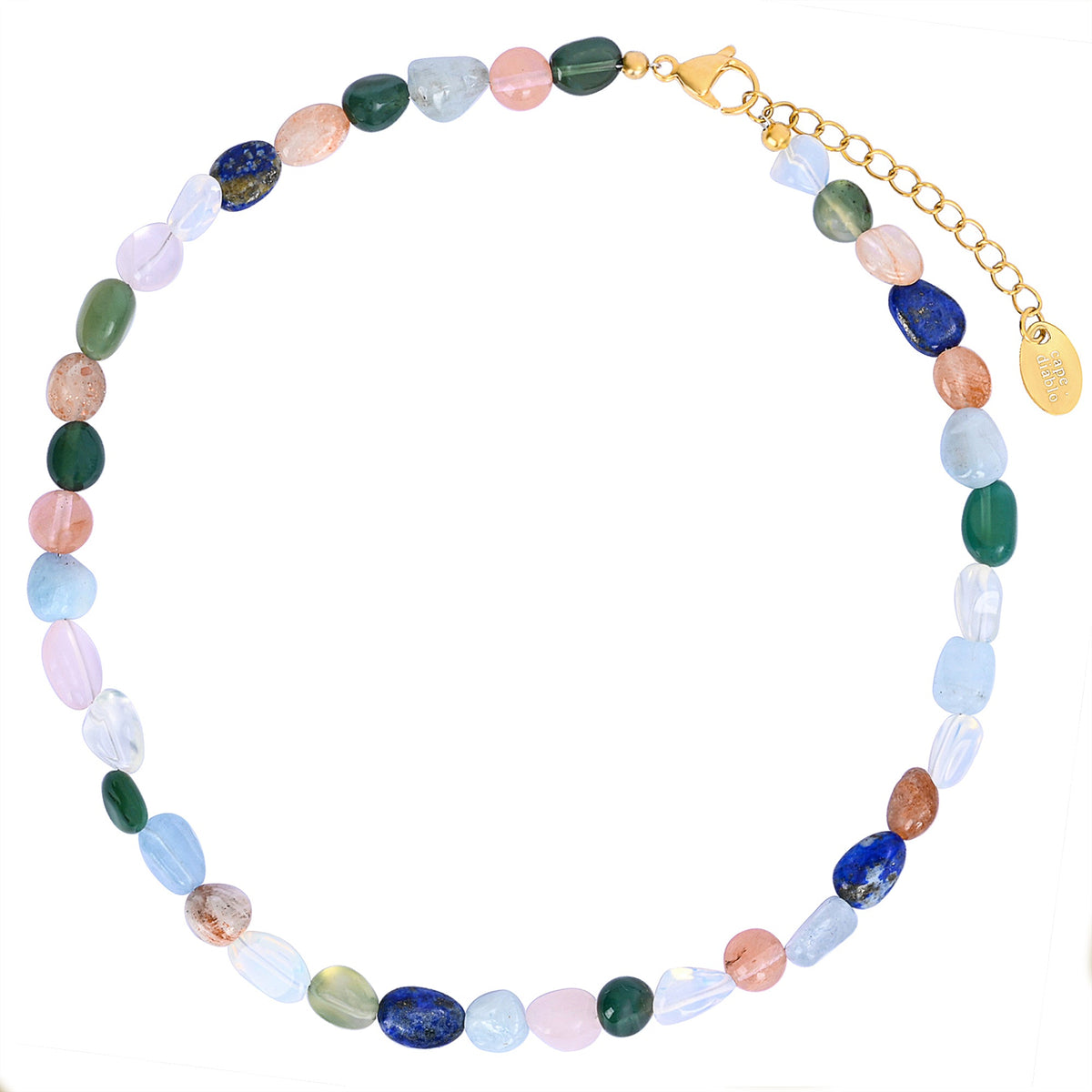 Mystischer Leuchtstein Halskette