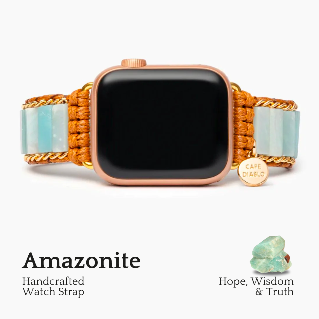 Amazonit Schutz Apple Watch Armband