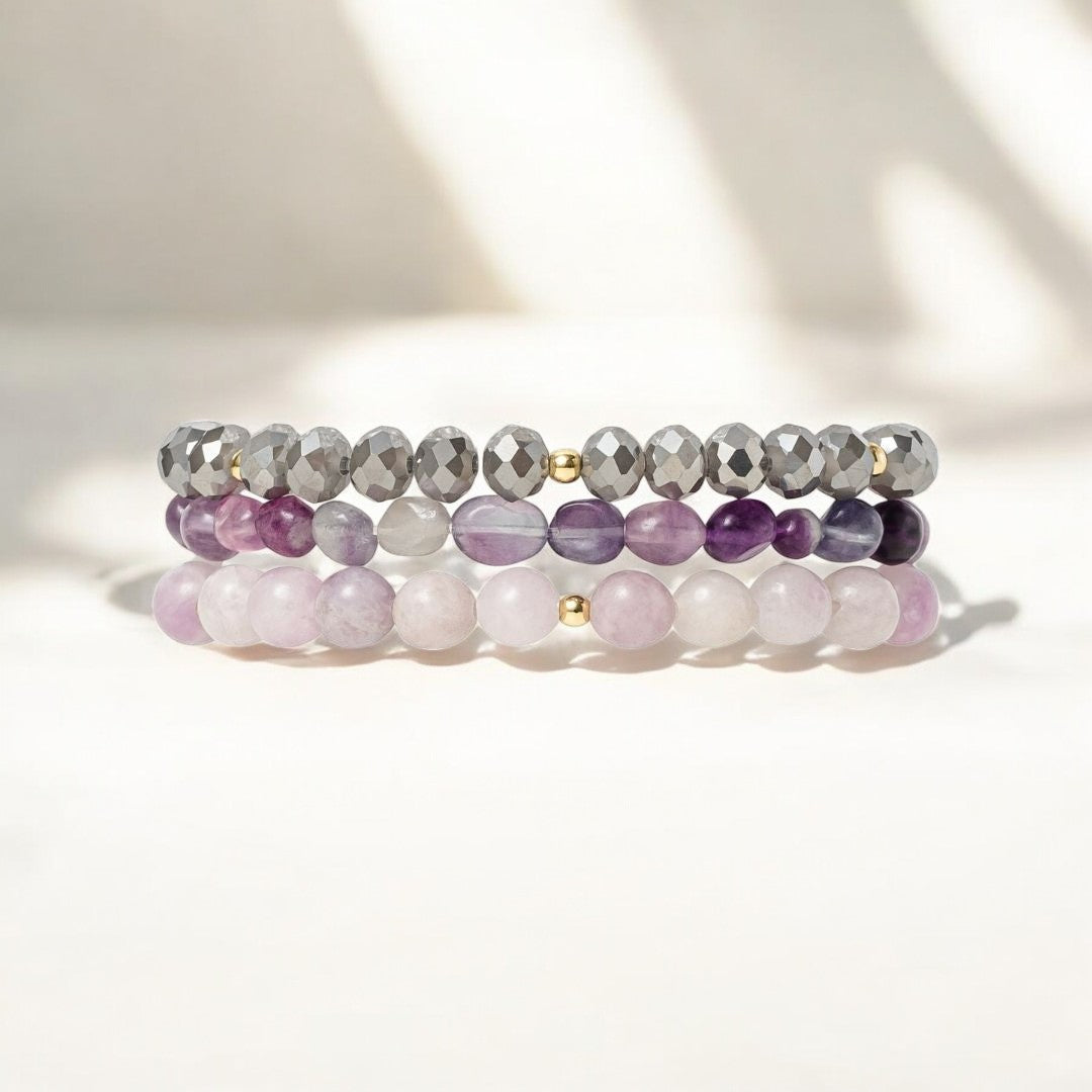 Lepidolith-Glanz Apple Watch Armband