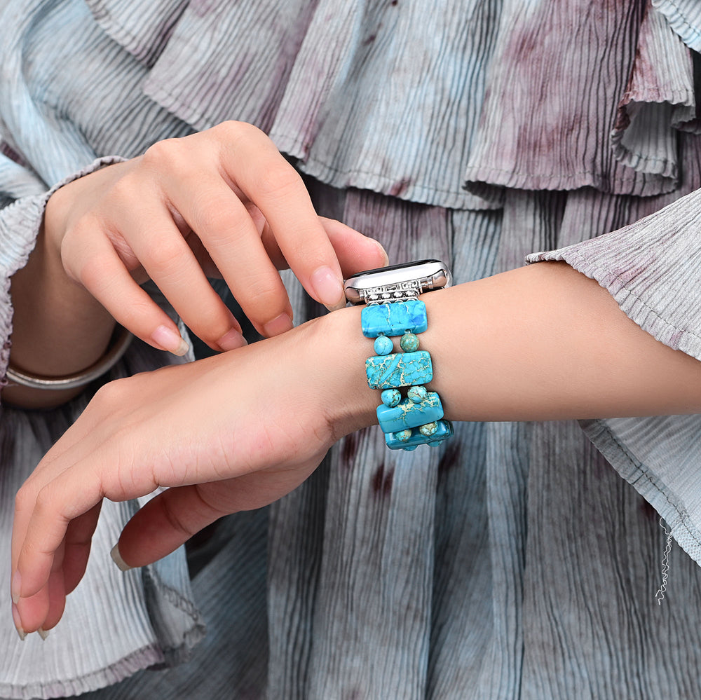 Serenity Türkis Stretch Apple Watch Armband