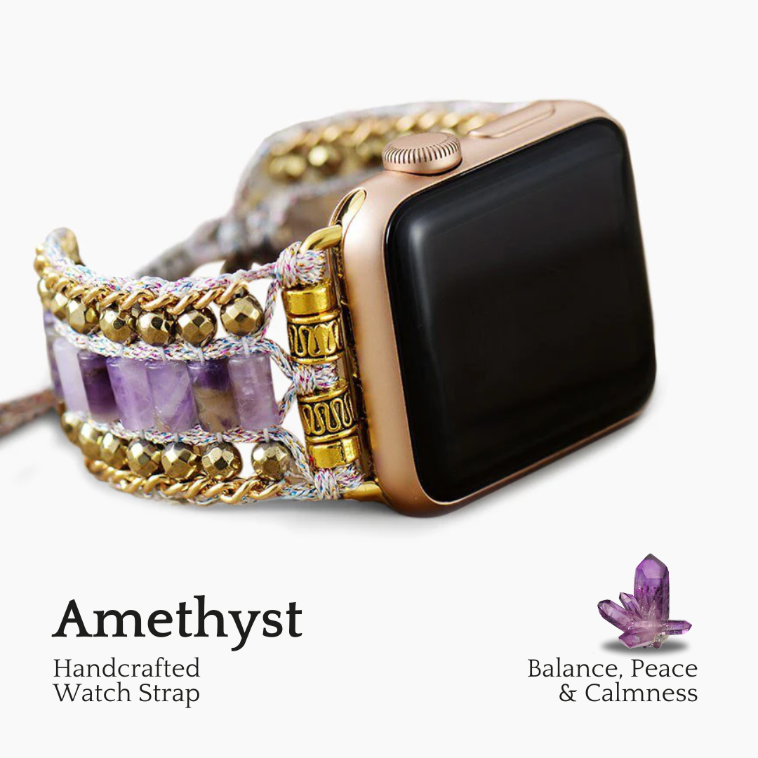 Majestätisches Amethyst Apple Watch Armband