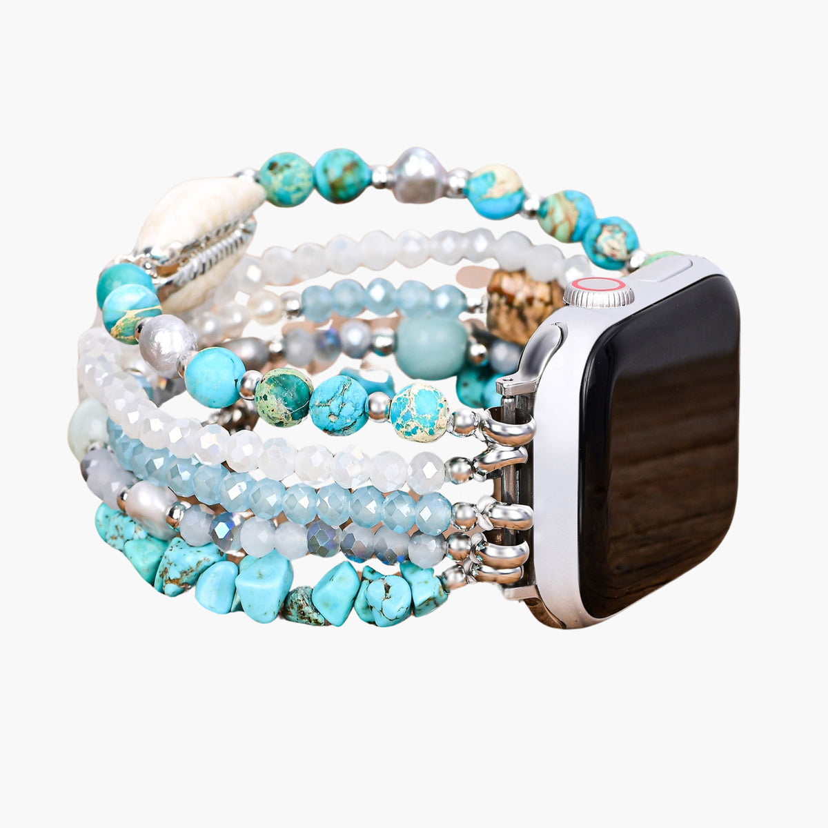 Intensives Jasper Glimmer Stretch Apple Watch Armband