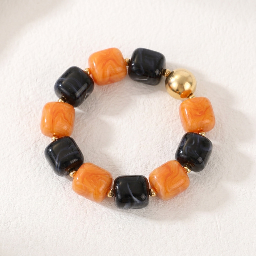 Kürbis-Dämmerung-Halloween-Klobiges Armband