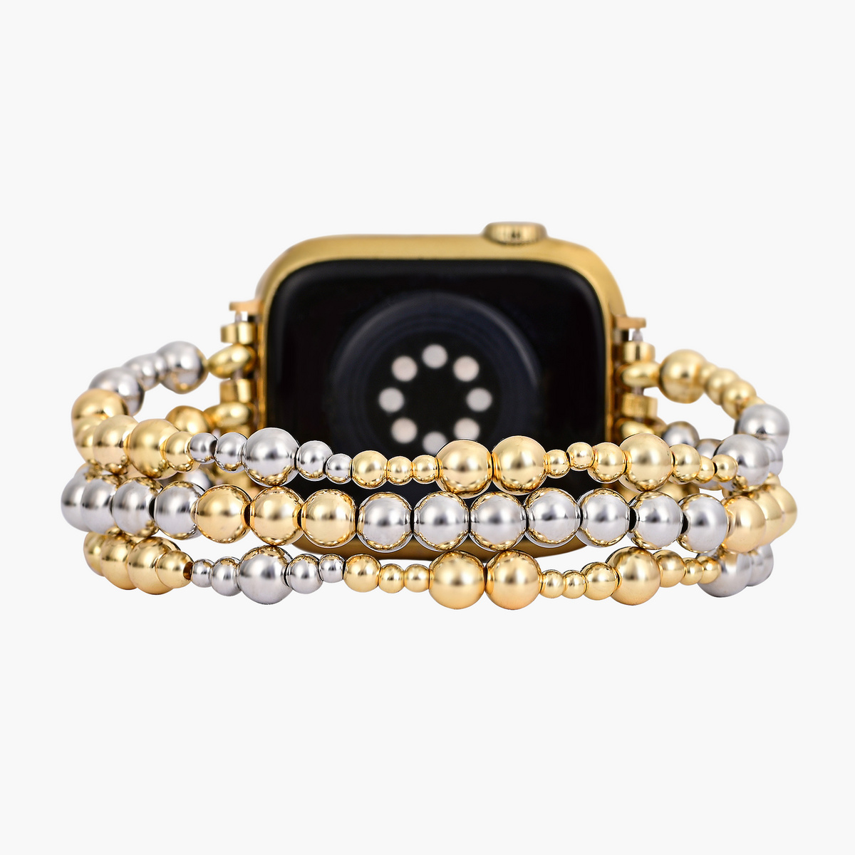 Sterling Gold Stretch Apple Watch Armband