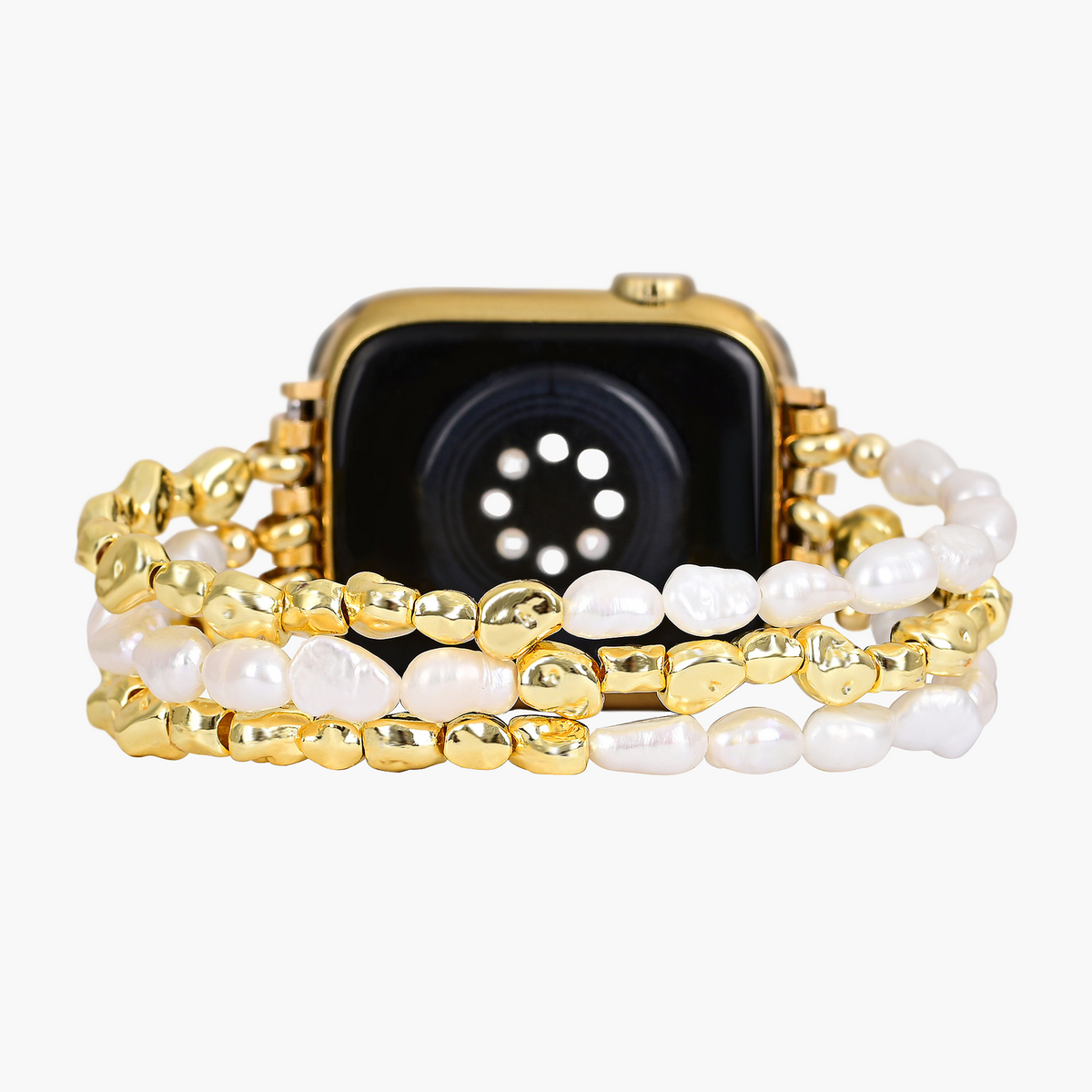 Golden Pearl Stretch Apple Watch Armband