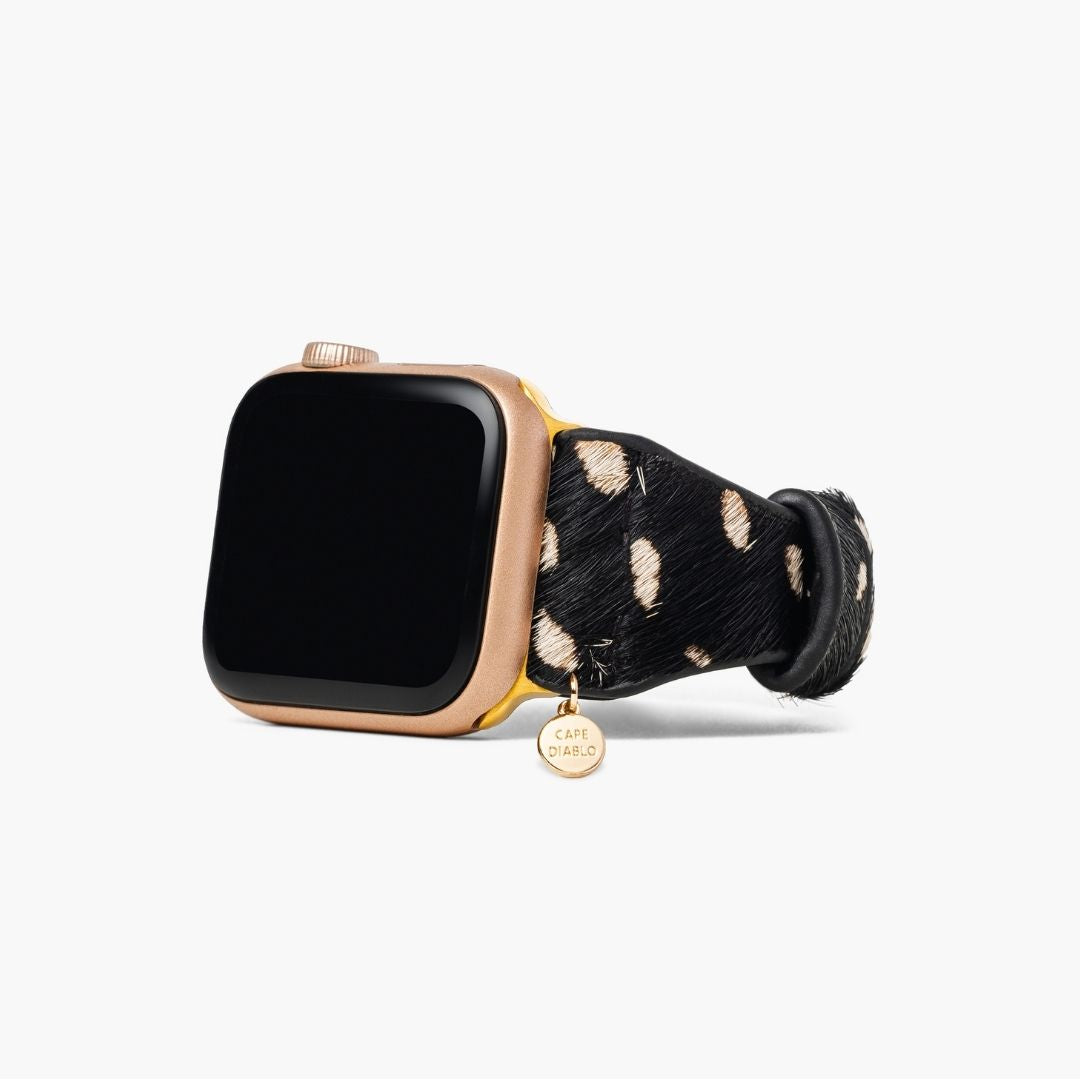 Monochromes Safari-Leder Apple Watch Armband