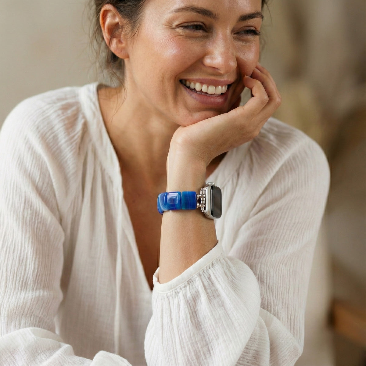 Oceanic Bliss Stretch Apple Watch Armband