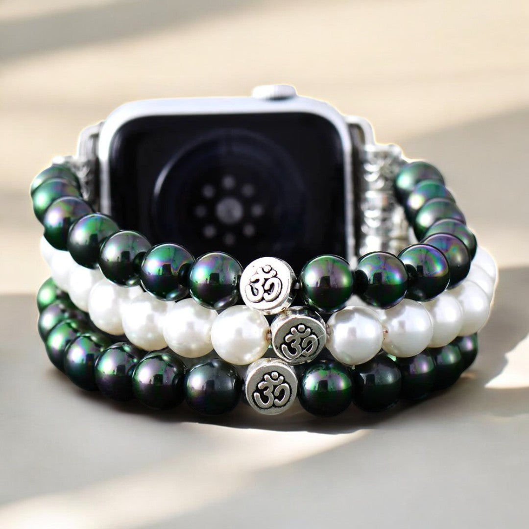 Galaxy Pearl Stretch Apple Watch Armband