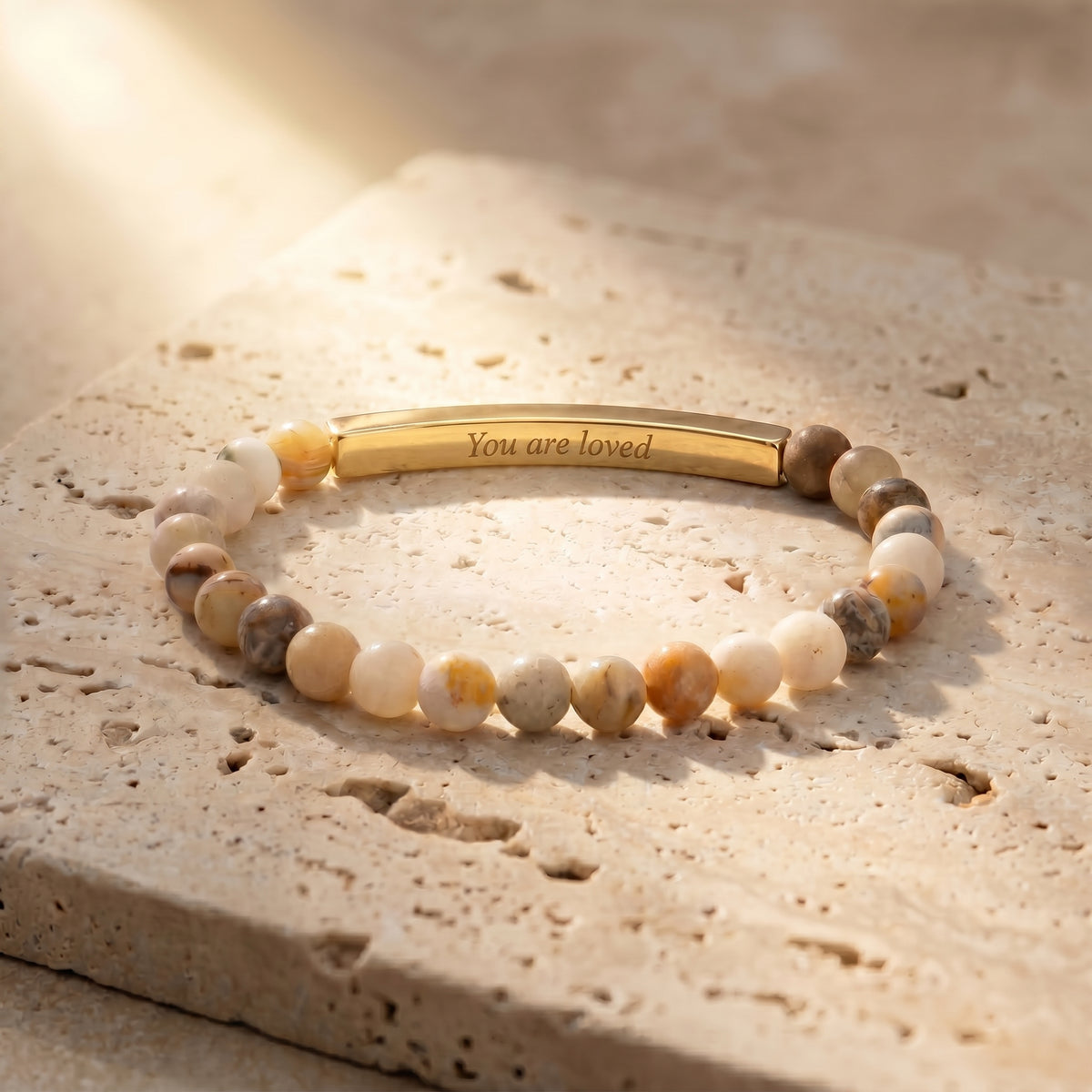 Geheimnachrichten-Stein Bracelets
