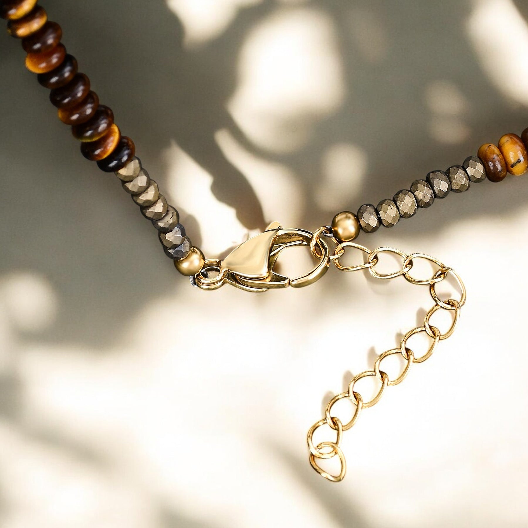 Herren Kobalt Erde Halskette