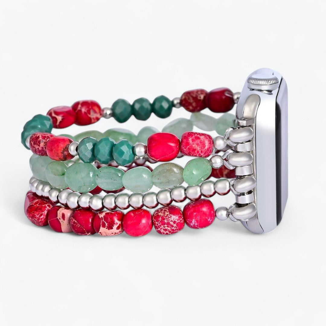 Evergreen Silber Eleganz Weihnachts Apple Watch Armband