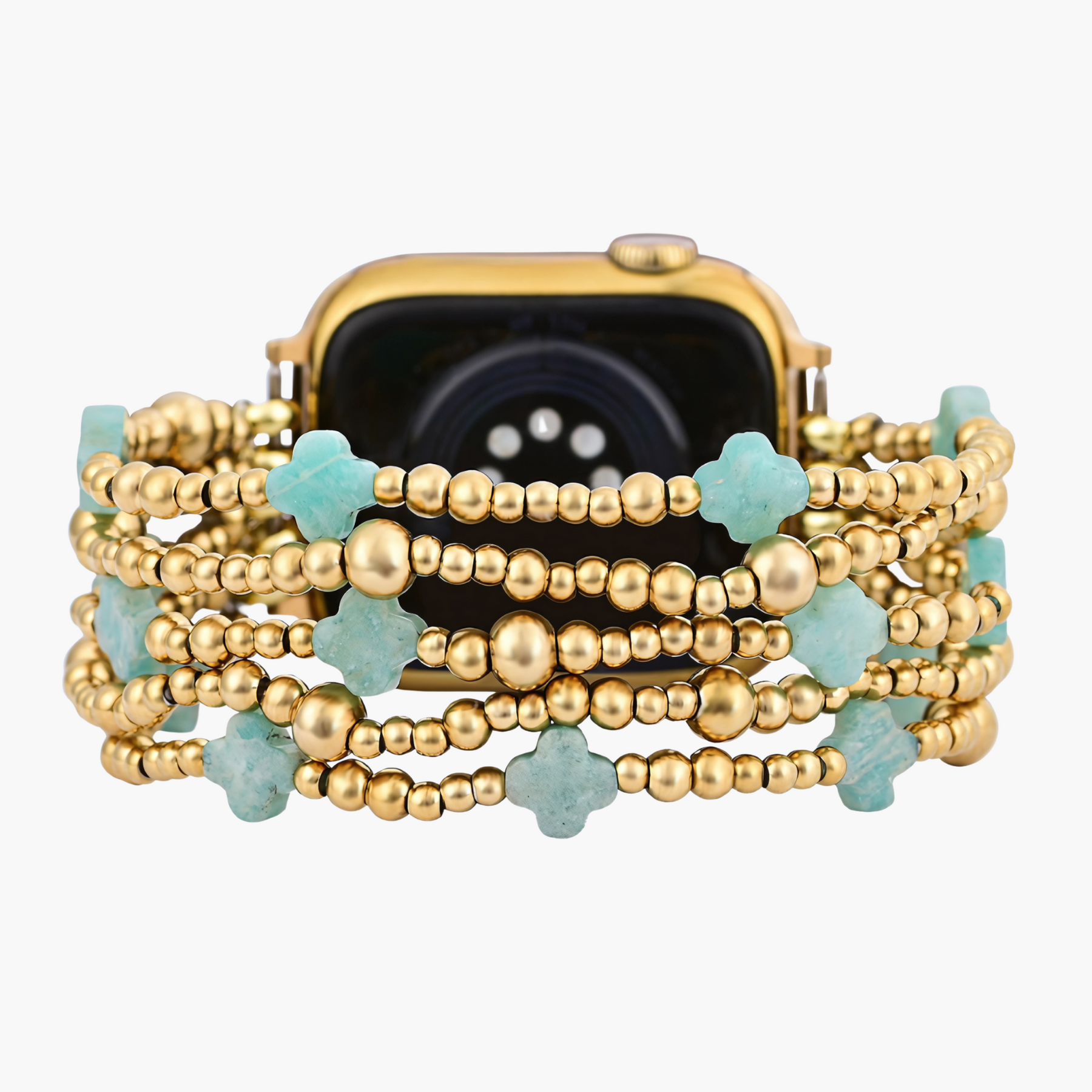 Serene Blue Cross Stretch Apple Watch Armband