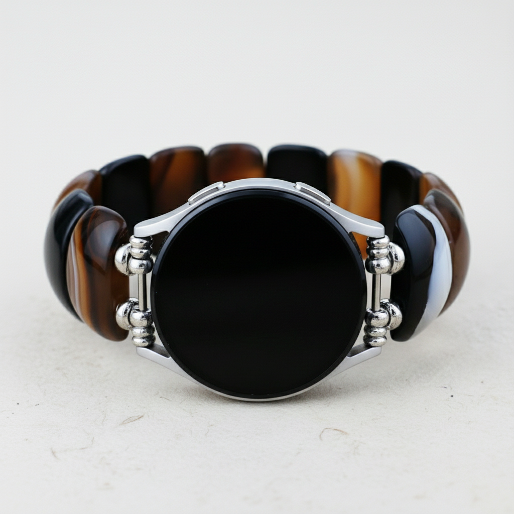 Bohemian Onyx Eleganz Stretch Armband für Samsung Galaxy Watch