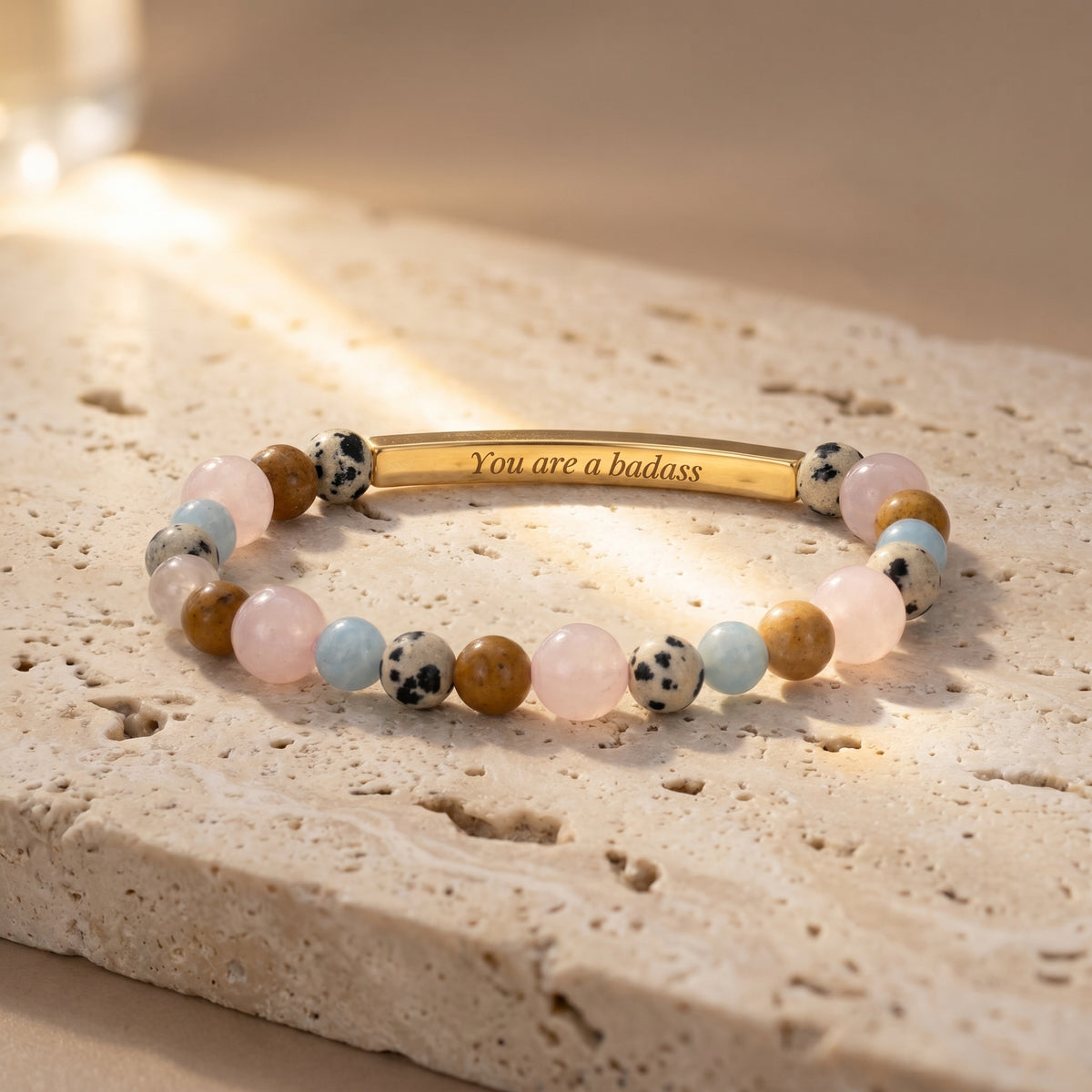 Geheimnachrichten-Stein Bracelets