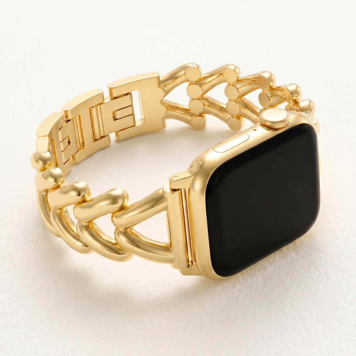 Goldenes Geflochtenes Luxusarmband für Apple Watch