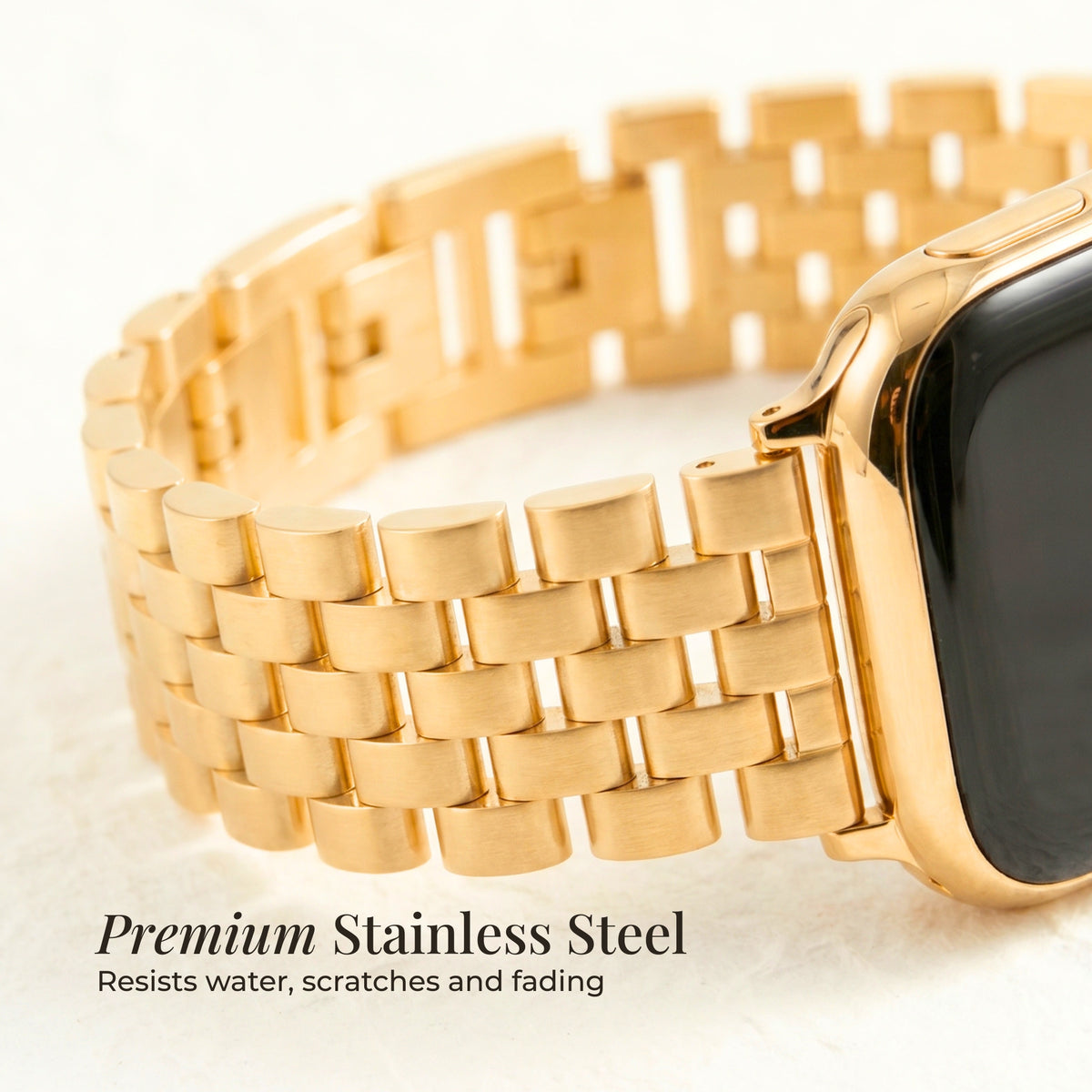 Goldenes Chic Luxus Apple Watch Armband