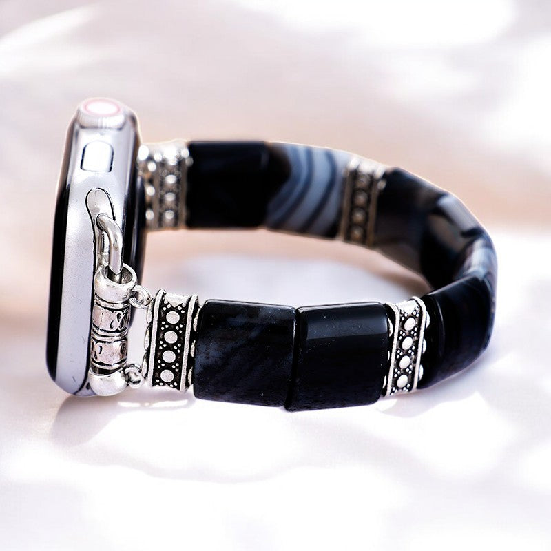 Bohemian Noir Stretch Apple Watch Armband