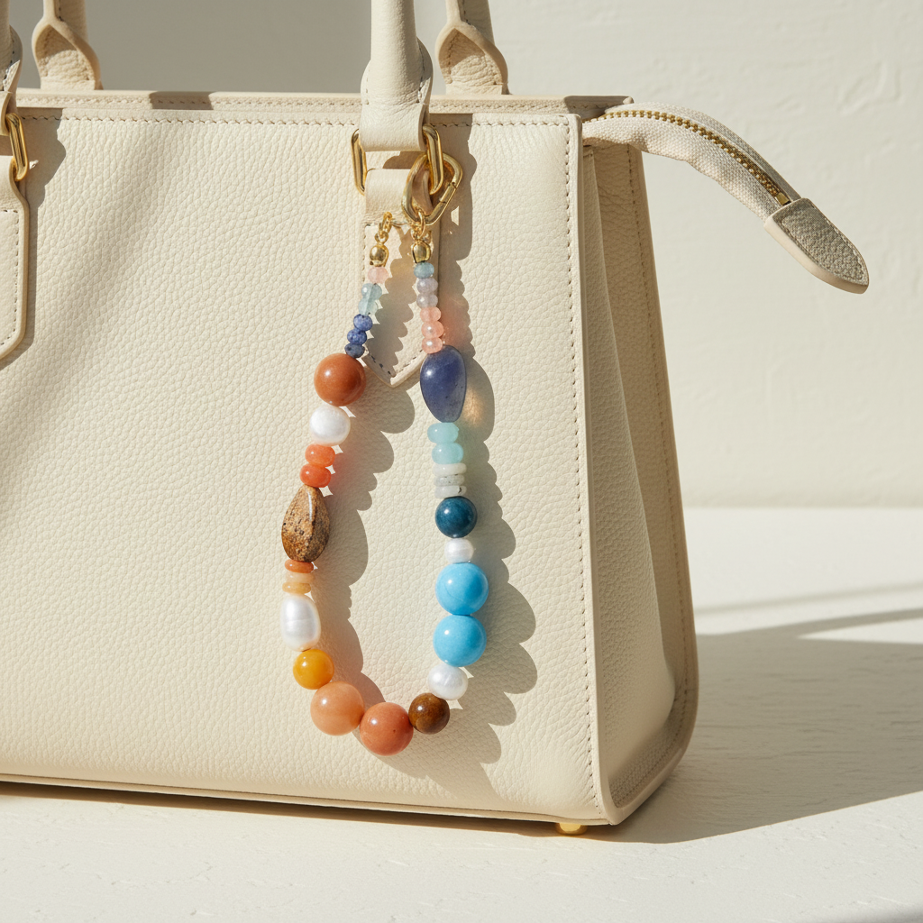 Blauer Aventurin Harmonie Taschenanhänger