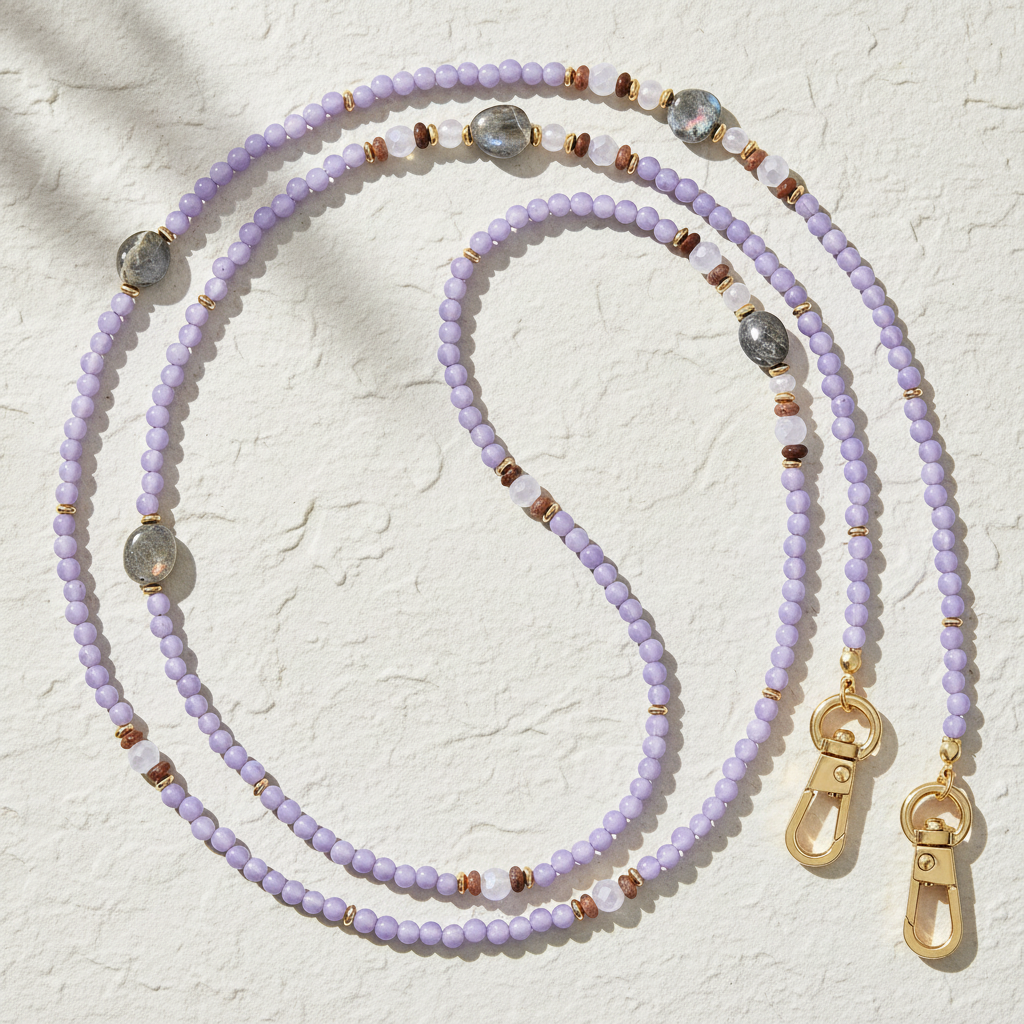 Lavendel Labradorit Telefonkette