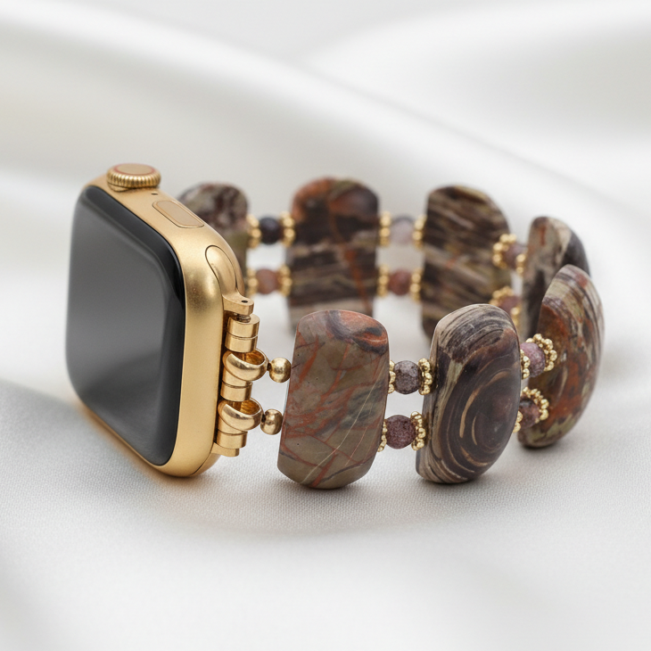 Wüstenhorizont Achat Dehnbares Apple Watch Armband