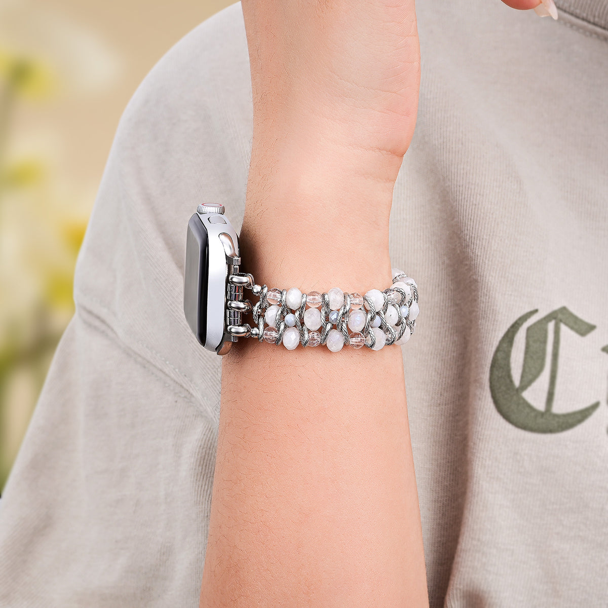 Moon Mirage Geflochtenes Stretch Apple Watch Armband