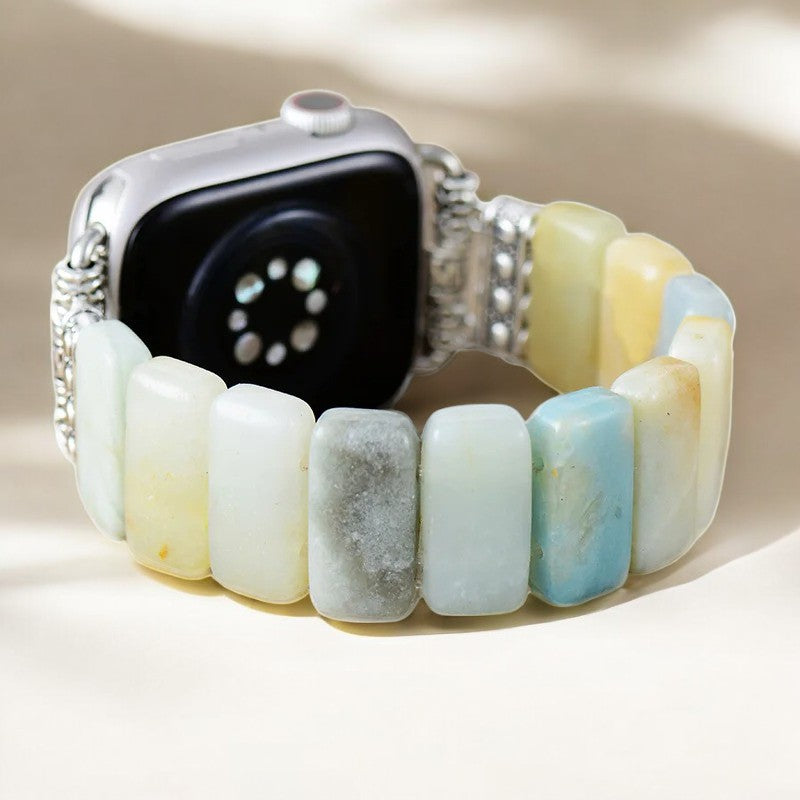 Amazonit Grace Stretch Apple Watch Armband