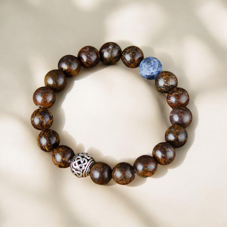 Herren Bronzit Tibetisches Armband