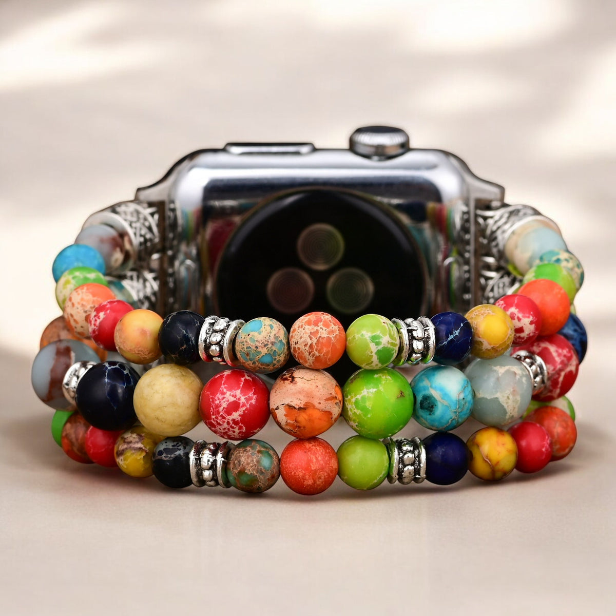 Lebendiges Chakra-Stretch Apple Watch Armband