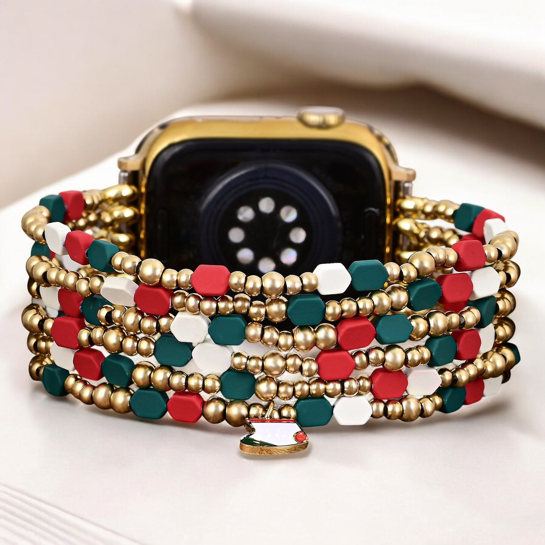 Santa's Joy Festliches Stretch Apple Watch Armband