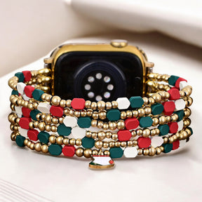 Santa's Joy Festliches Stretch Apple Watch Armband