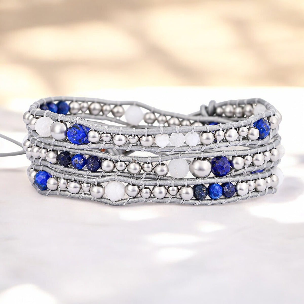 Himmlisches Lapis-Schutzwickelarmband