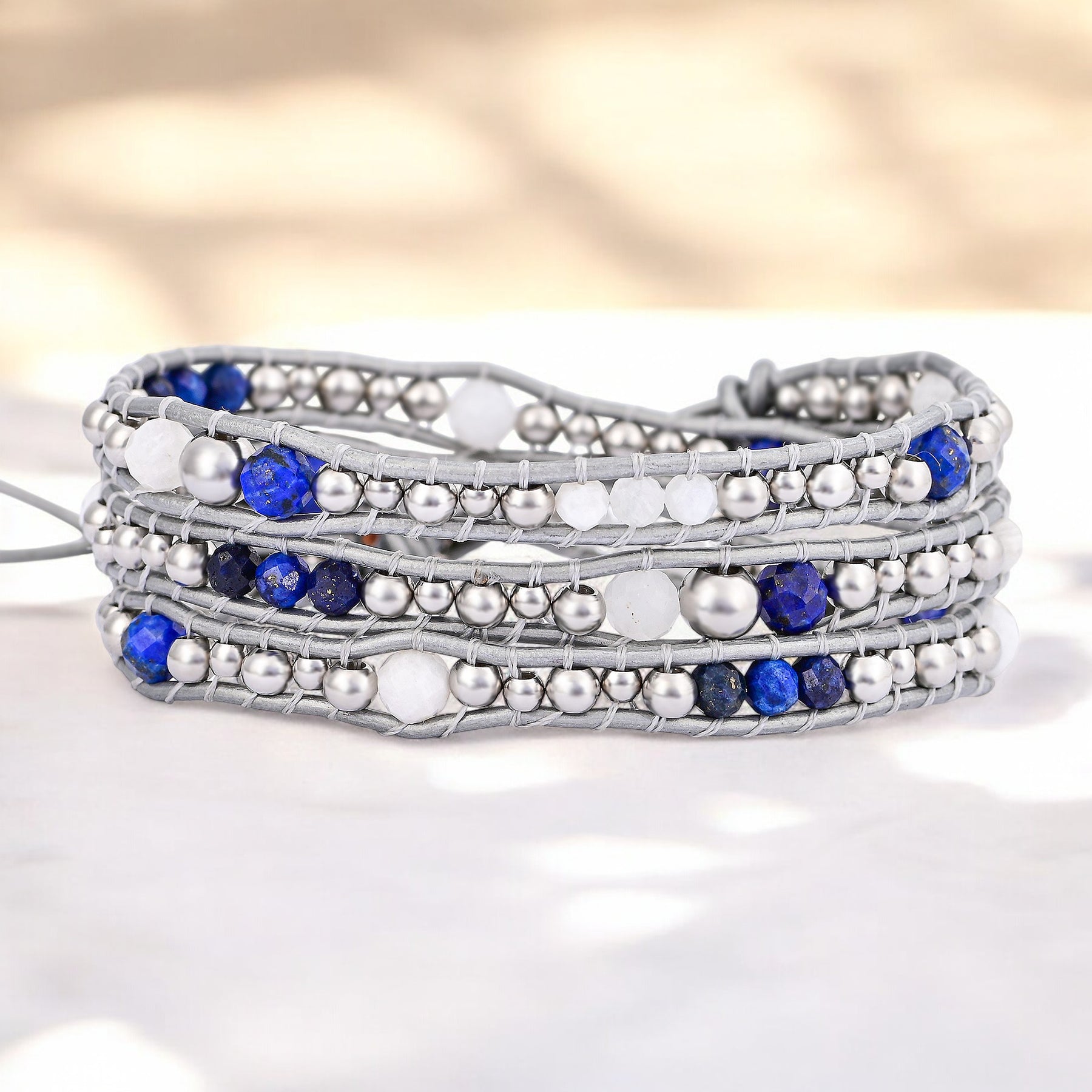Himmlisches Lapis-Schutzwickelarmband
