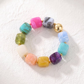 Klobiges Armband „Coastal Bloom“ in gemischten Farben