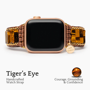 Wildes Tigerauge Apple Watch Armband