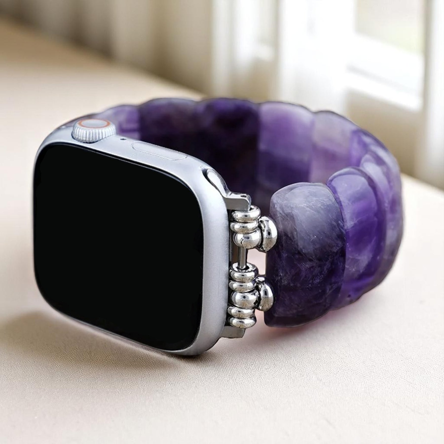 Intensives Jasper Glimmer Stretch Apple Watch Armband