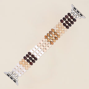Golden Sand Stone Stretch Apple Watch Armband