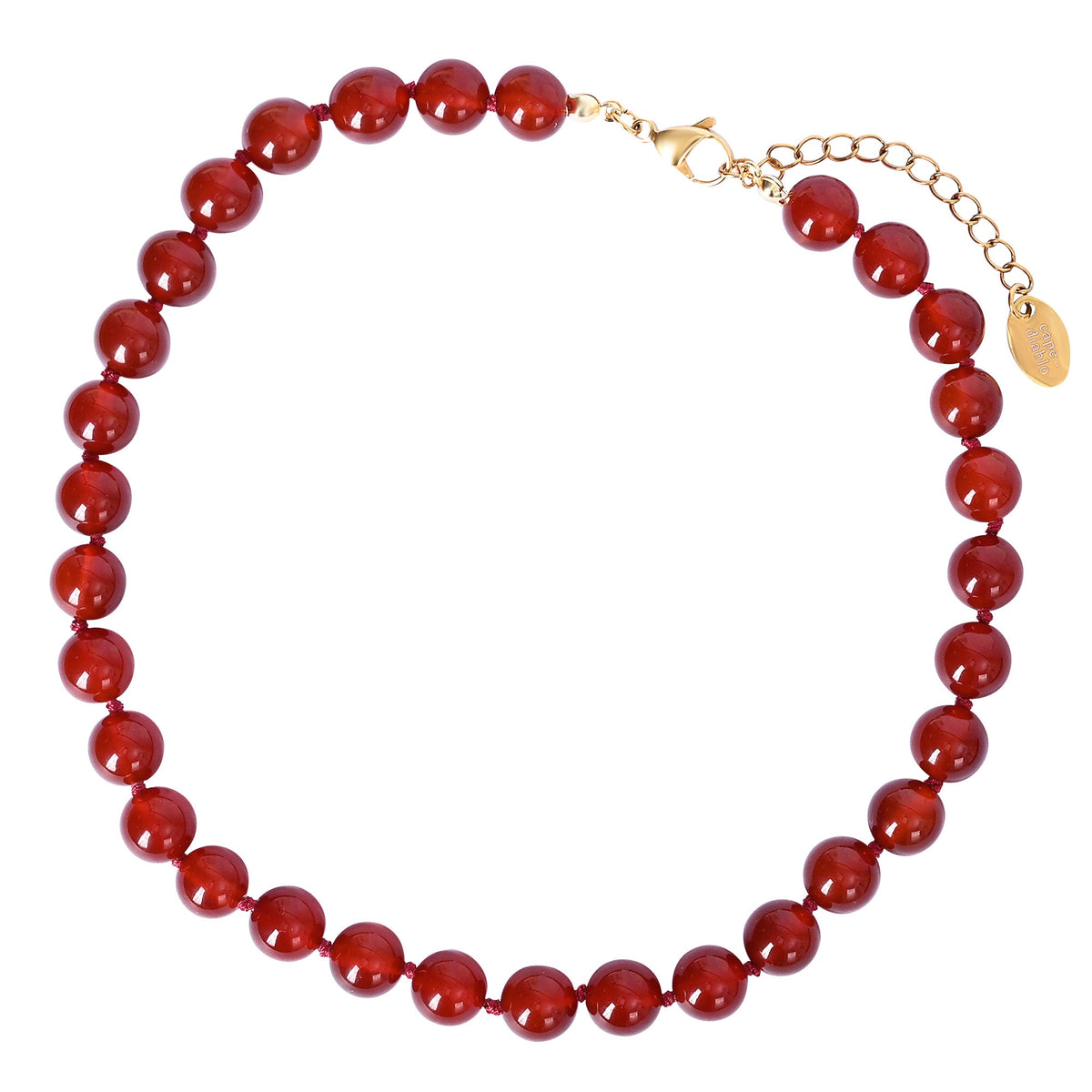 Roter Achat Halsband Choker