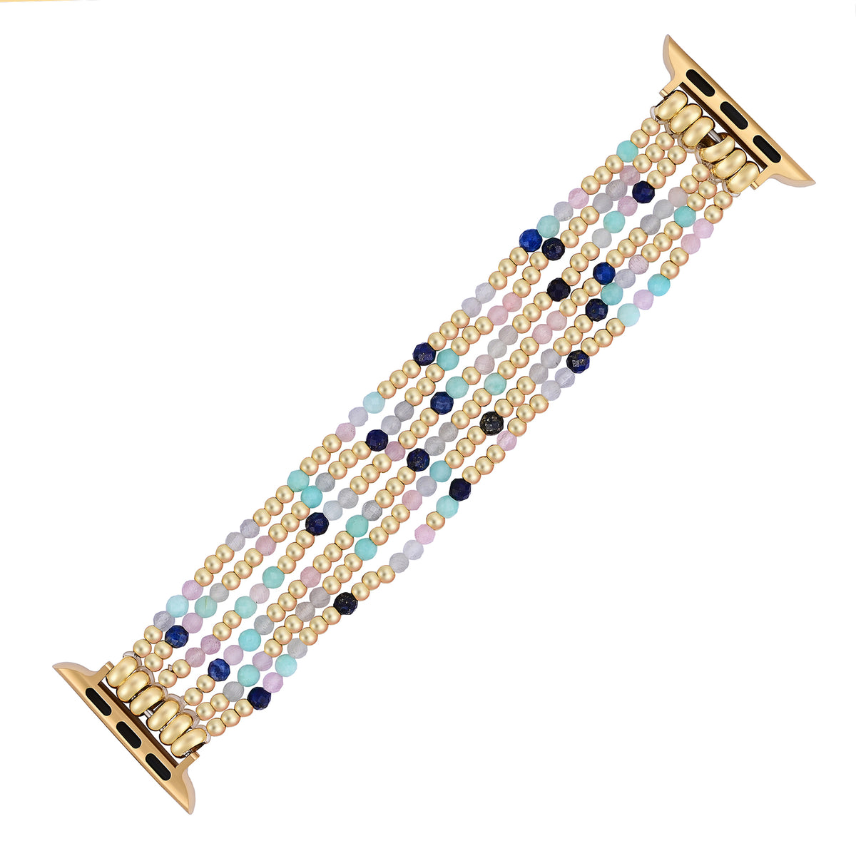 Juwel Lapis Amazonit Stretch Apple Watch Armband