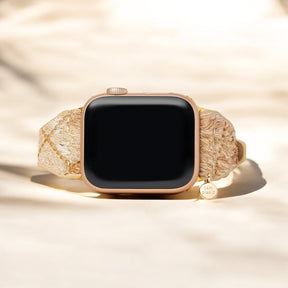 Driftwood Hues Leder Apple Watch Armband