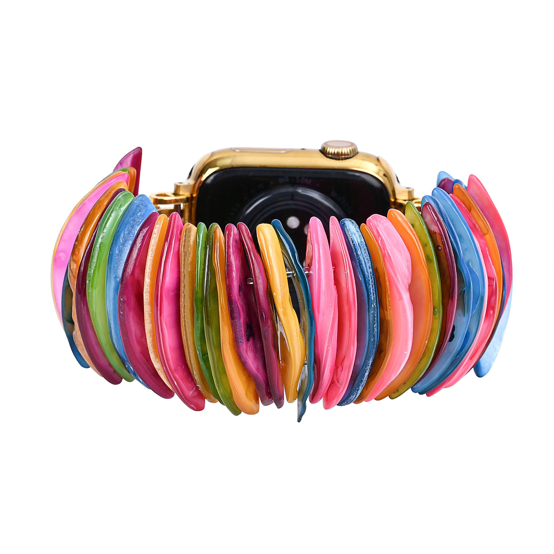 Goldfarbener Dopamin-Schale dehnbarer Apple Watch Armband