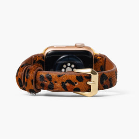 Panthera Braunes Lederarmband für Apple Watch