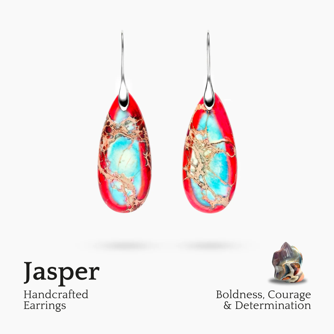 Imperial Jasper Tropfenohrringe
