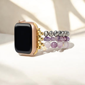 Lepidolith-Glanz Apple Watch Armband