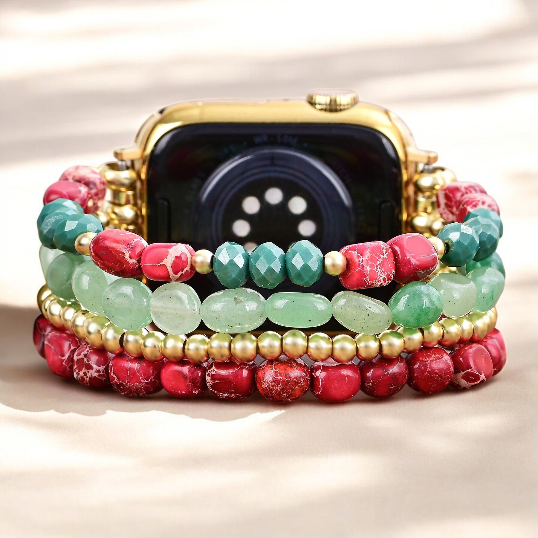 Evergreen Gold Elegance Weihnachts-Apple Watch-Armband