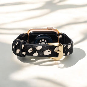 Monochromes Safari-Leder Apple Watch Armband