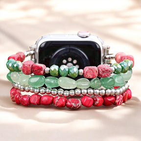 Evergreen Silber Eleganz Weihnachts Apple Watch Armband
