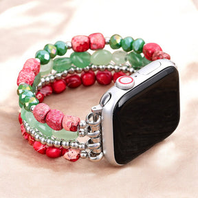 Evergreen Silber Eleganz Weihnachts Apple Watch Armband