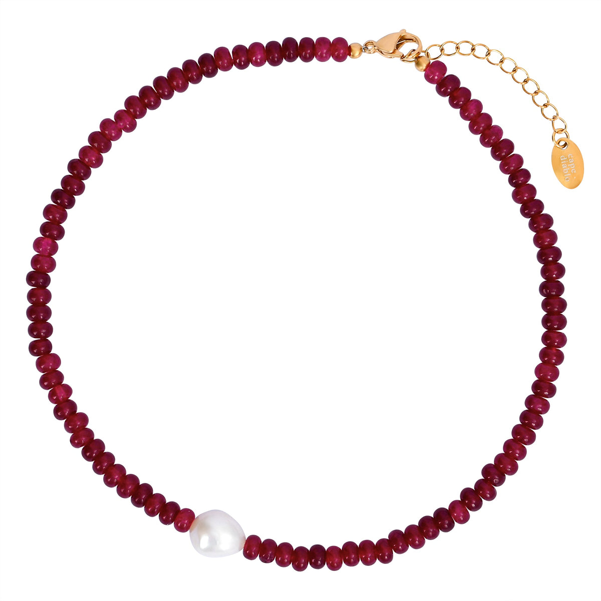 Jade Perlen Harmonie Halskette