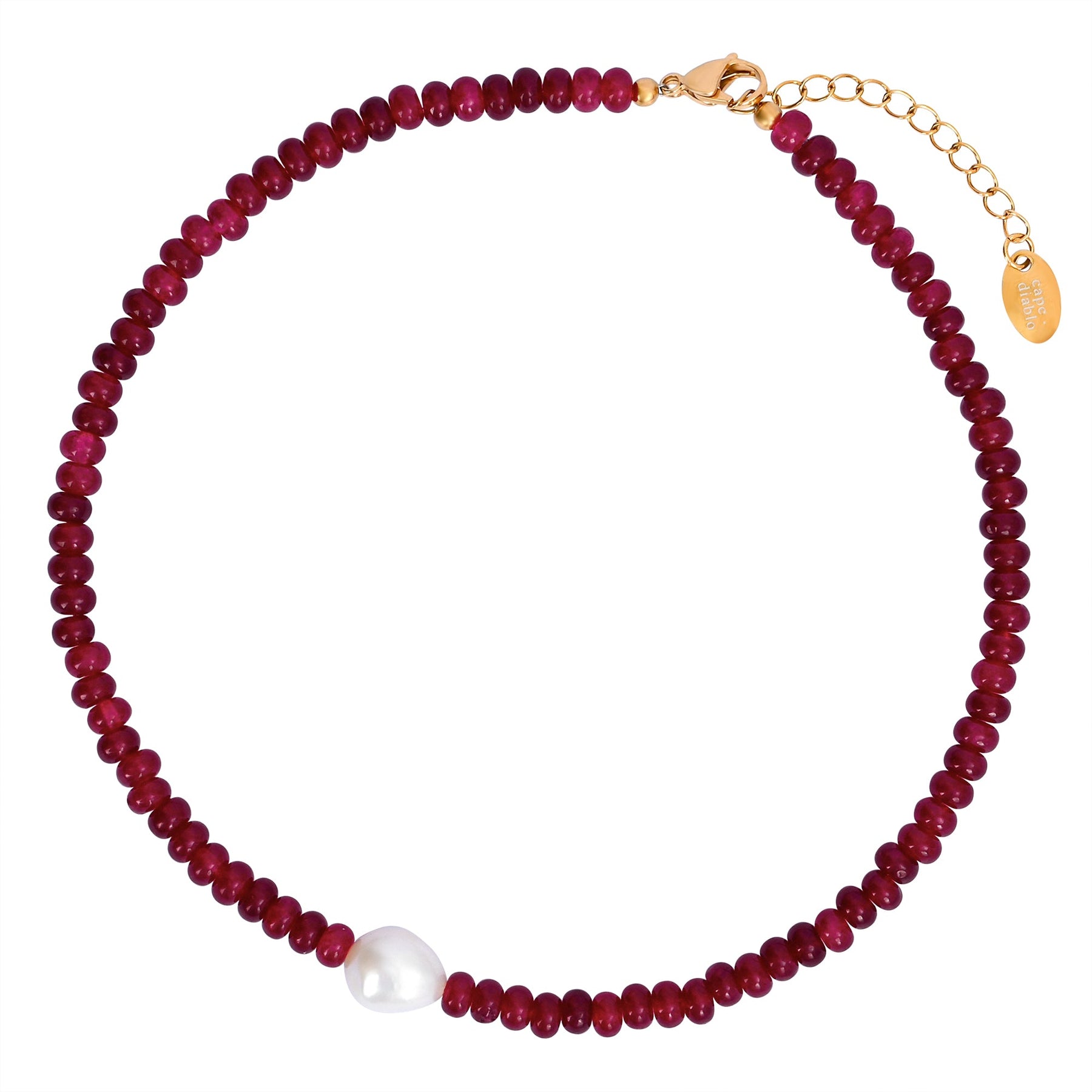 Jade Perlen Harmonie Halskette