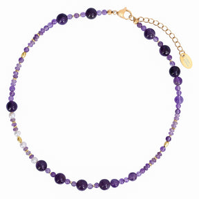 Amethyst- und Perlen-Harmonie-Halskette